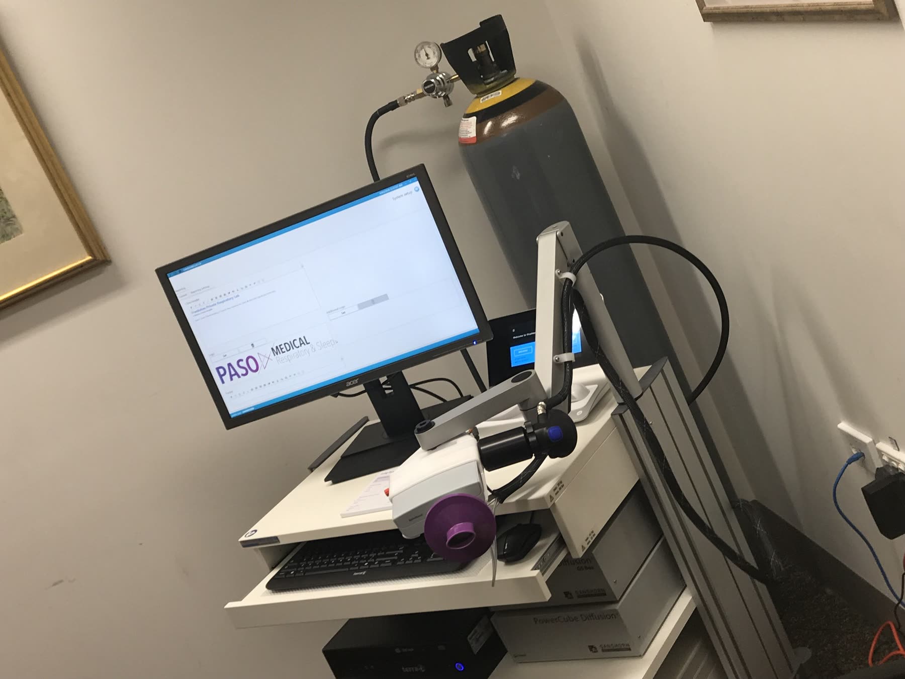 Lung function testing equipment