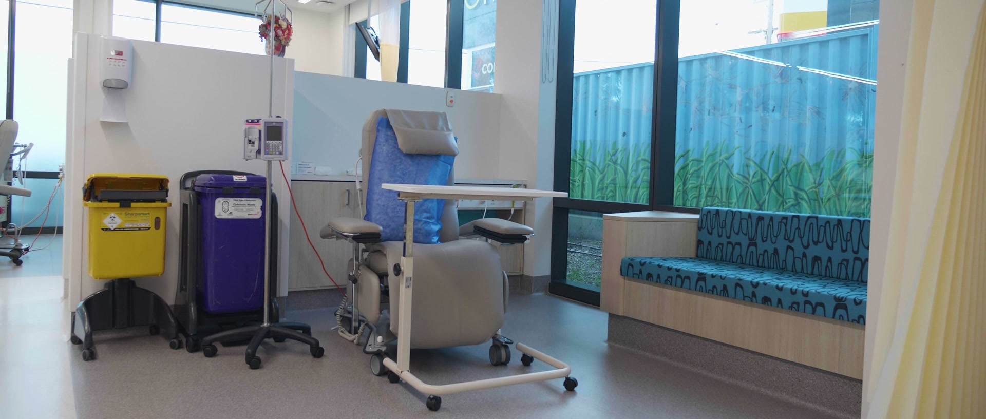 A treatment bay in the PASO Infusion Centre