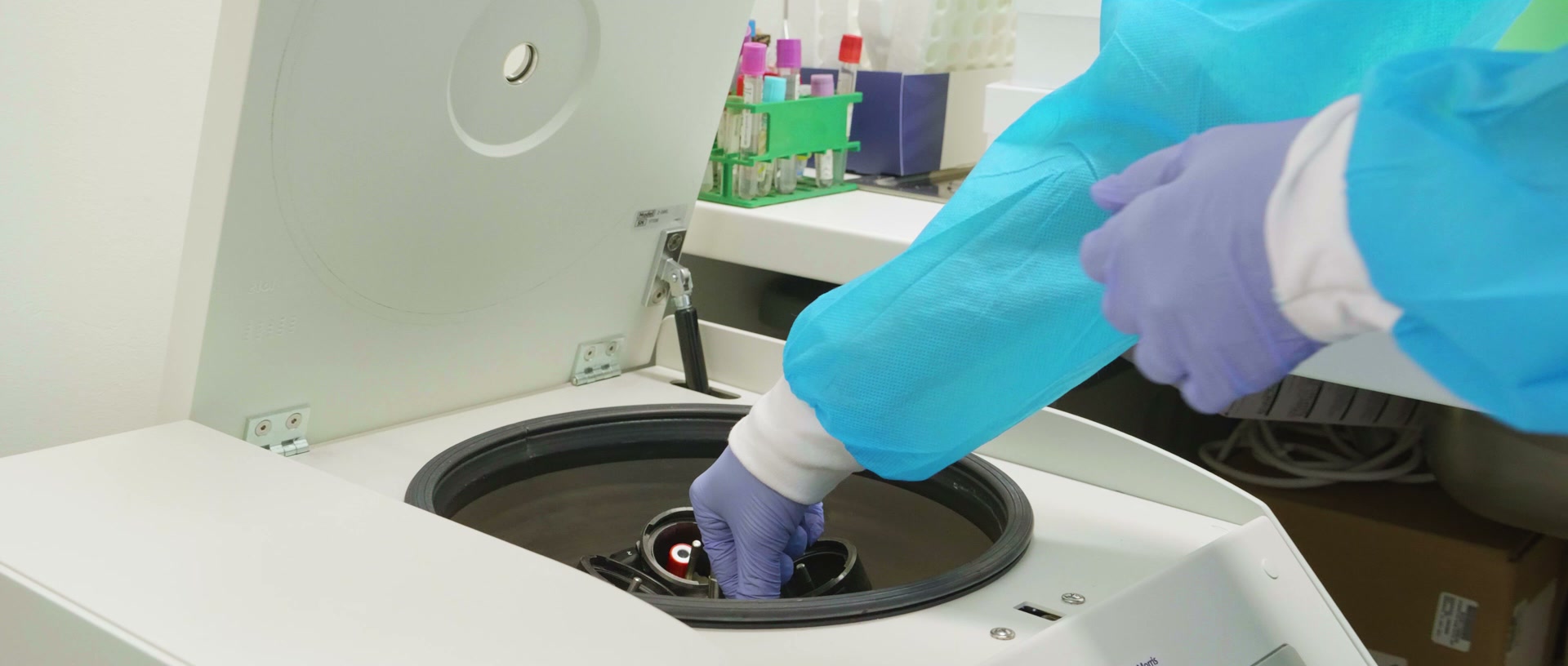 Trial samples being prepared in the PASO laboratory